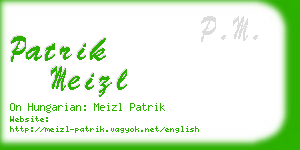 patrik meizl business card